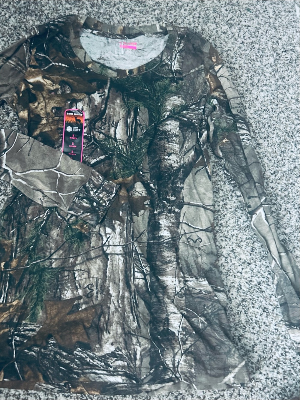 Realtree Game Winner Dura Soft long sleeved crew neck camouflage top